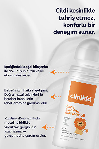 Clinikid Rahatlatıcı Masaj Yağı 60 ml