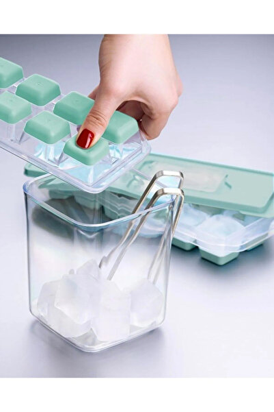 Gondol Thumb Non-Stick Lid Ice Box – Green / Purple / Pink (Color According to Stock)