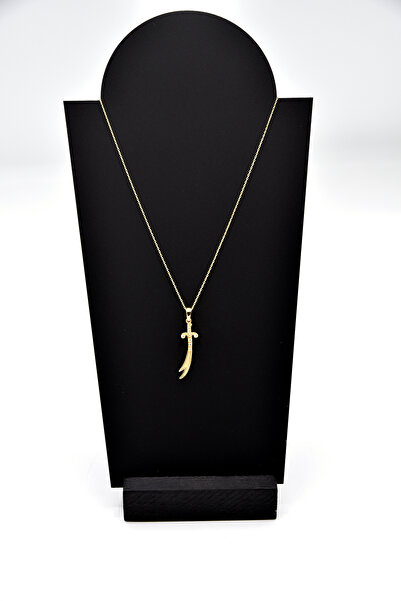 Amoure Gold 14 Ayar Altın Zülfikar Kılıç Kolye