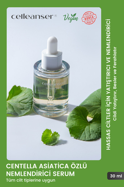 celleanser Centella Asiatica Içeren Bariyer Onarıcı, Nemlendirici Yüz Serumu