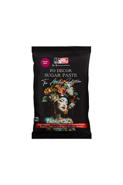 FO Fuşya Fodekor Kaplama, Dekor ve Çiçek Yapımı için Şeker Hamuru 1 kg