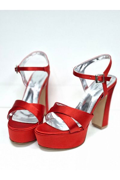 RONX Running Guaranteed 13cm Platform Heels Satin Wedding & Engagement Shoes