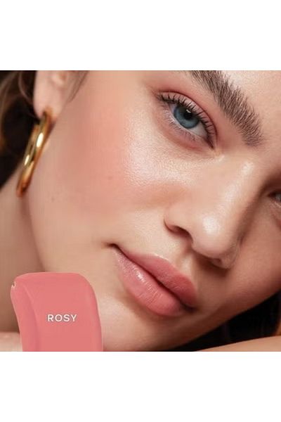 SAIE Dew Blush - Lightweight Blendable Liquid Blush, Rosy - Soft Pink 11g