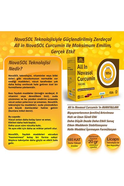 Camrusepa All in Novasol Curcumin |   Advantageous Pack of 2