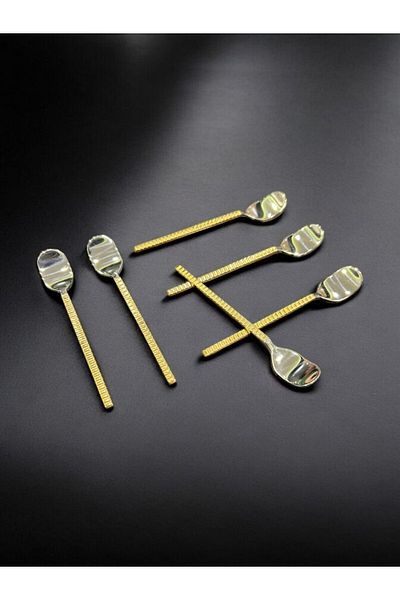 Tiamo Mios Teaspoon Handle Gold 6 Pcs