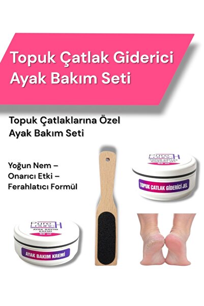 Pure Lounch Topuk Çatlak Giderici Ayak Bakım Seti
