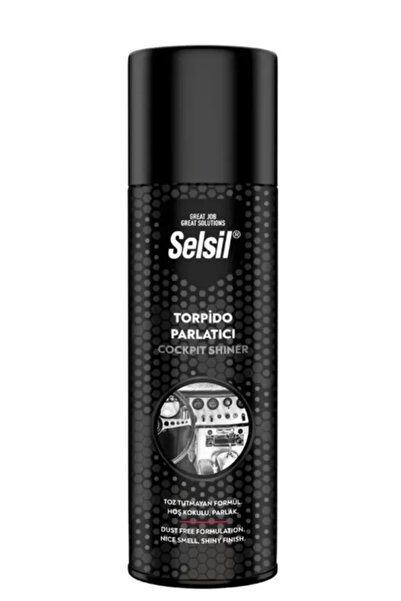 Selsil Çelik Kutu Torpido Parlatıcı ve Temizleyici Sprey (200 ml)