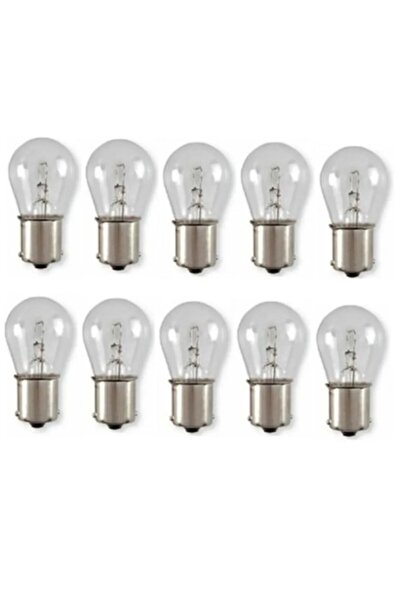 Bosch Eco 12V/21W 5W 1016 BAY15D Çift Duy, Şaşı Düz Tırnak, Fren, Stop, Sis Ampulü 10 Adet