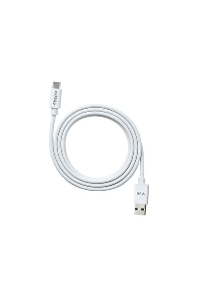 4 Berry Eco-act Beyaz Usb-a-c Kablo – 1.2 M, 66 W Hızlı Şarj, Dayanıklı Plast...