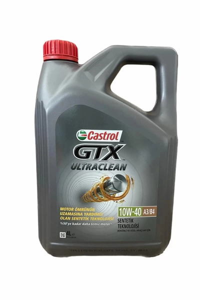 CASTROL Yeni ambalajıyla-Gtx Ultraclean 10w-40 A3/b4 2024tarihli