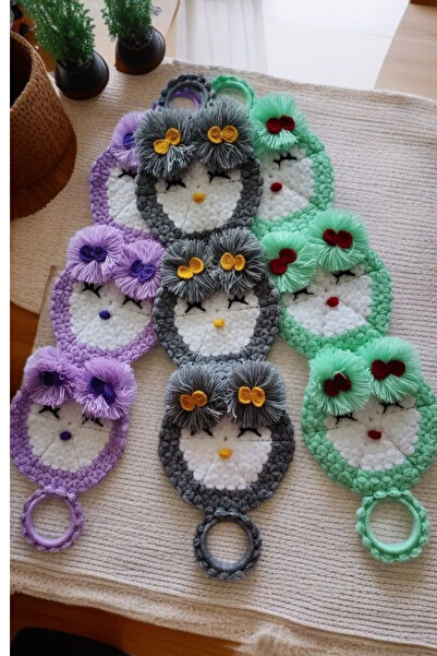 MUMASELL وجه الطفل محبوك يدويًا مع الكريات - مهر ليفة الاستحمام، 3 قطع ليفة س...