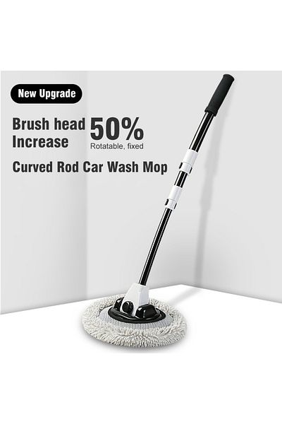EAFC 1pcs Brush Universal Car Wash Brush Car Cleaning Brush Telescoping Long Handle Mop Chenille Broom Du