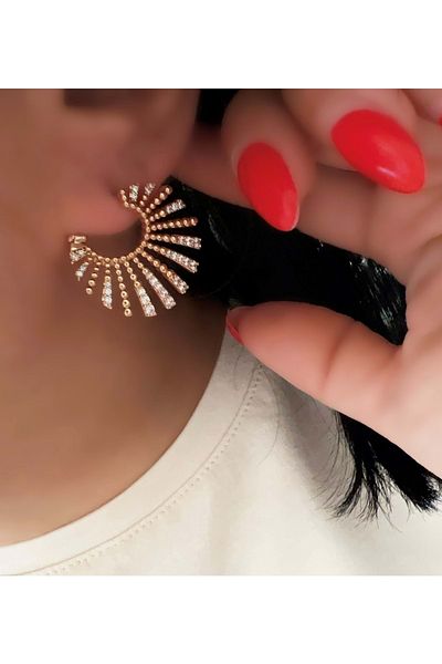 ACAR TAKI Xuping Design Earring-Rose Color Acr5156