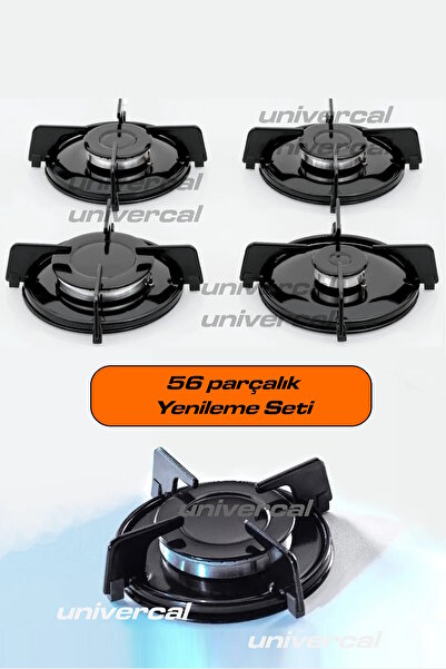 ICF Ankastre Setüstü Ocak Izgara Ve Izgara Altı Sacı Bek Takımı Cezvelik 32 P...