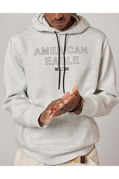 AMERICAN EAGLE هودي AE 24/7 Good Vibes Colorblock