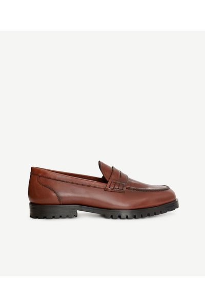 Yargıcı Loafer din piele pictat manual
