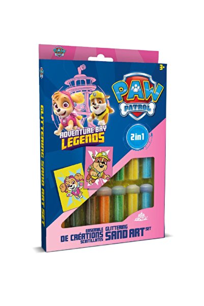 Red Castle Eğitici Ve Eğlenceli Paw Patrol Skye&rubble Kum Boyama Etkinlik Ve...