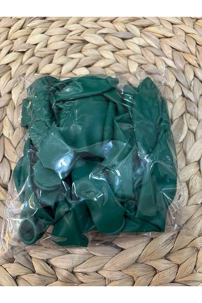Deniz Party Store Pastel Balloon 12" Inch Dark Green Color 25 Pieces