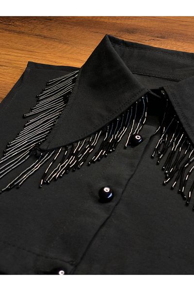 mirach Luxusní půlnoční světlo, svetr s klopou, košile a límec Poplin Limited Edition