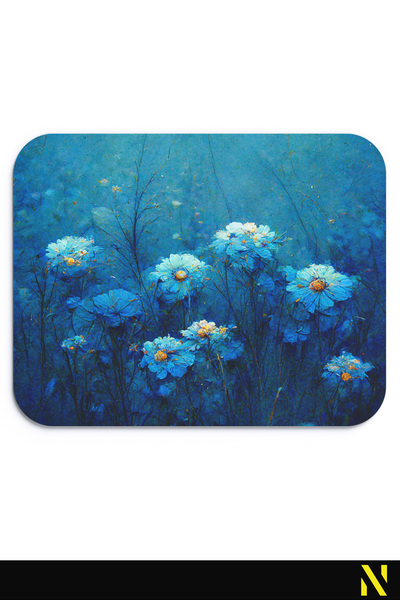 nilizma Mousepad ergonomic colorat cu model de flori, bază anti-alunecare, pe...