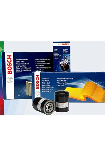 Bosch Uzmanparça Opel Astra J 1.4 T Uyumlu Turbo Filtre Bakım Seti 2010-2020 | Hava+yağ+standart Polen