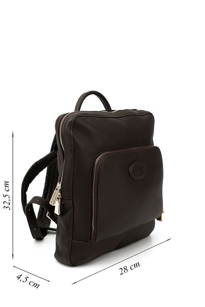 GÖNDERİ(R) Women / Girls Brown Genuine Leather Handbag and Backpack