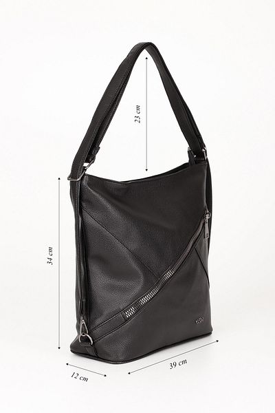 GÖNDERİ(R) Women/Girls Black Long Strap Shoulder and Backpack