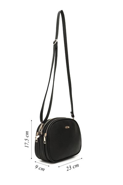 GÖNDERİ(R) Black Small Size Women's Shoulder Bag K0694