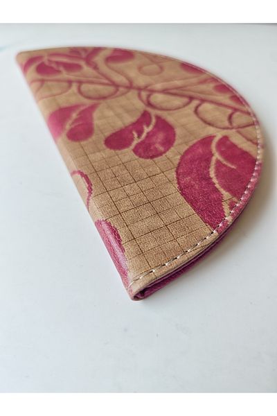 ankara menü Half Moon - Thermo Leather Account Desk Mat - 22 cm Diameter