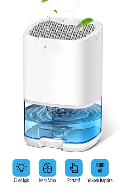 DEMPOWER 1000ml Su Hazneli Led Işıklı Nem Alma Cihazı