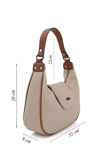 GÖNDERİ(R) Women / Girls Beige Tan Long Strap Shoulder Bag