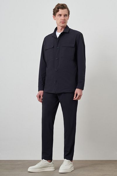 Morven Ανδρικό παλτό εργασίας Navy Blue