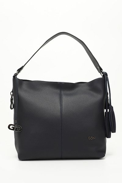 GÖNDERİ(R) Women/Girls Navy Blue Tassel Shoulder Bag
