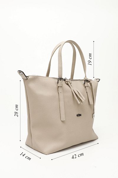 GÖNDERİ(R) Women / Girls Beige Long Strap Hand and Shoulder Bag