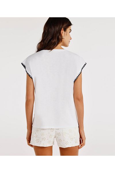 Yargıcı Tricou cu mânecă scurtă cu decolteu în V