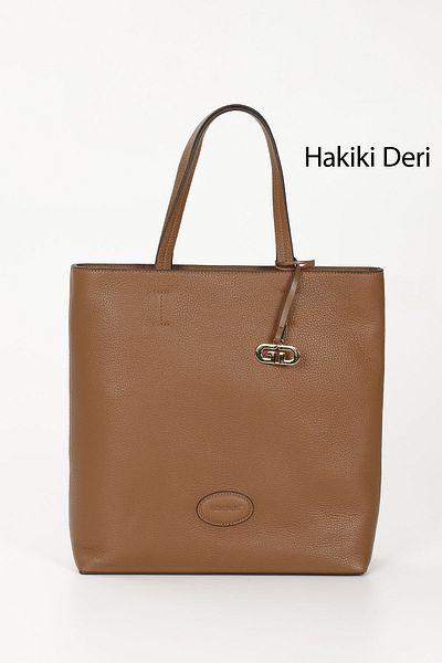 GÖNDERİ(R) Women/Girls Tan Flotter Genuine Leather Hand and Shoulder Bag