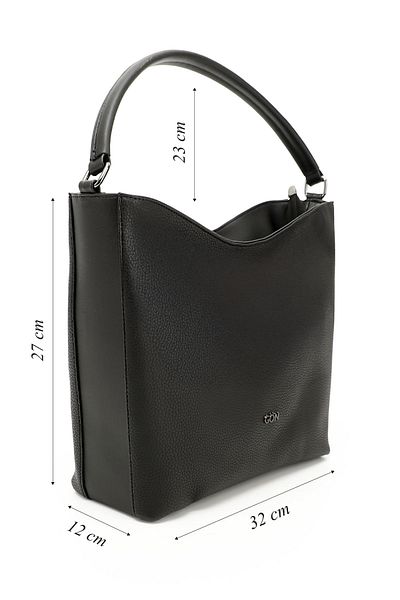 GÖNDERİ(R) Black Gön Medium Size Women's Shoulder Bag B0622