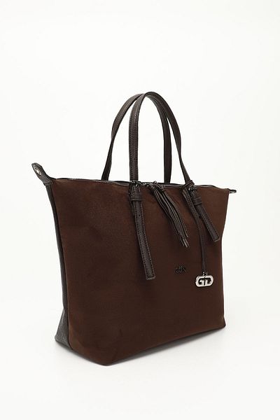GÖNDERİ(R) Women / Girls Brown Suede Long Strap Hand and Shoulder Bag