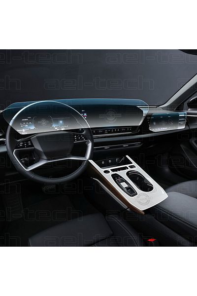 ael-tech Audi New A5 Navigation, Digital Instrument 9H Nano and Gear Shift Around Tpu Protector Set of 3 2025 2026