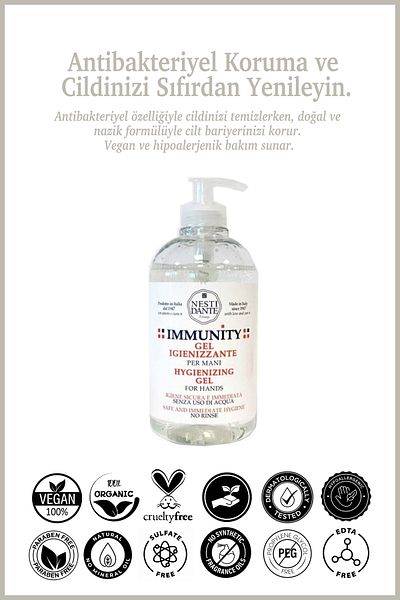 Nesti Dante Immunity Hygienizing Liquid Soap Gel 500ml L Hygienic and