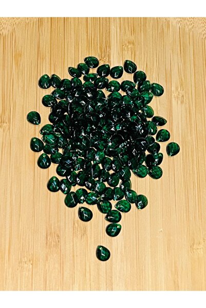 Öztürk Zümrüt Yeşili Oya, Abiye, Takı, Örgü El Işleme Plastik Gözyaşı Damla B...