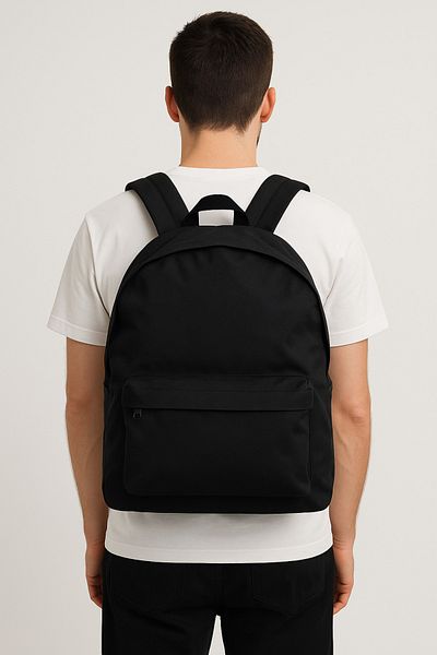 Bengisa Black Color Large Volume Backpack 1Bc1