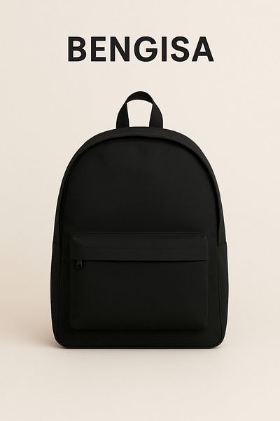 Bengisa Black Color Large Volume Backpack 1Bc1
