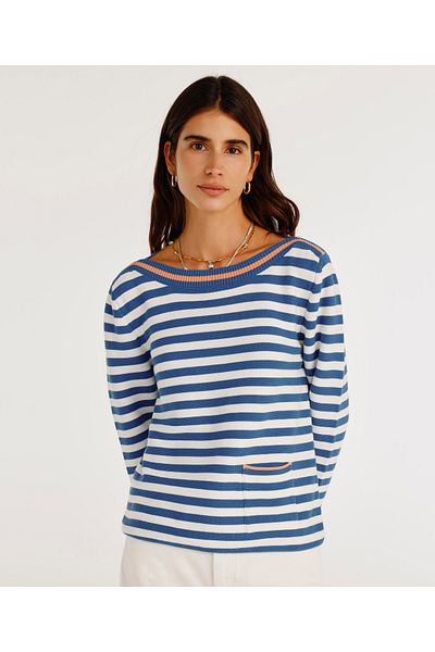 Yargıcı 3/4 Sleeve Sweater with Boat Neck
