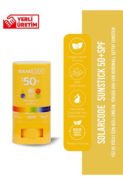 SOLAR CODE Sunstick 50 Spf - 20 Gr. Comfortable Shoes