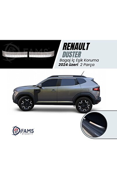 FAMS OTO AKSESUAR Renault Duster 2024 Üzeri Için Krom Bagaj Iç Eşik Koruma 2 ...