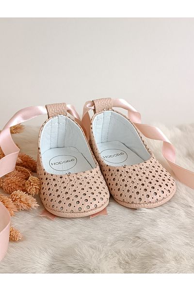 Hodore Fiore Laser Powder Genuine Leather Baby Loafer Shoes