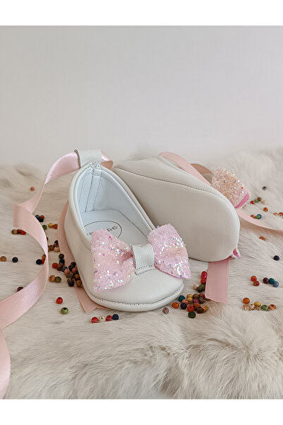 Hodore Perla Light Lilac Stone Genuine Leather Baby Ballerina Shoes