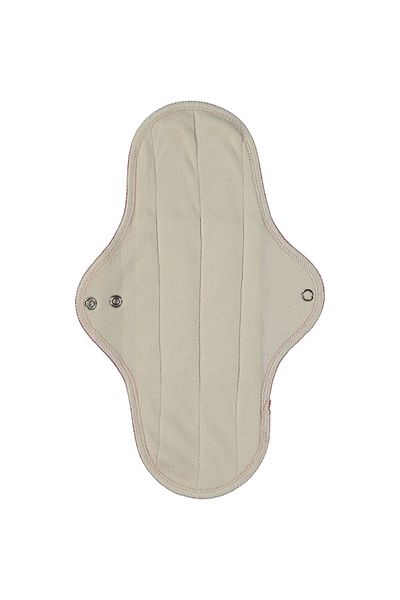 Ponped Bamboo Washable Natural Women's Pad 6-Pack (NIGHT-SOLID COLOR)
