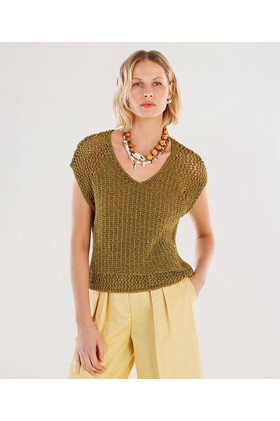 Yargıcı V-Neck Sleeveless Sweater